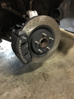 Chevy Corvette front brakes